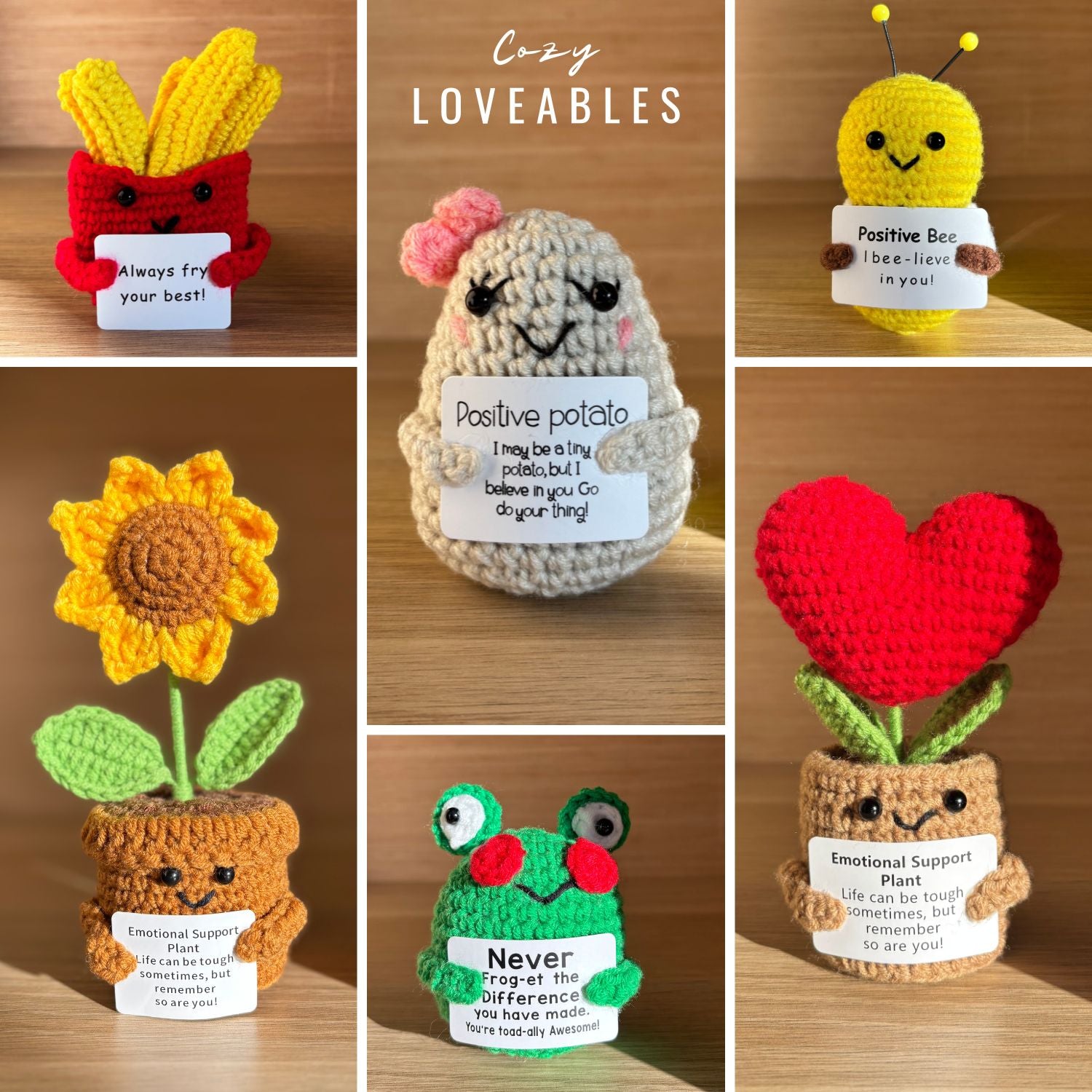 CozyLoveables™ Positive Crochet Pals